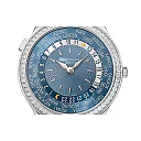 Patek Philippe Womenâ€™s Complication World-Time, 18k White Gold set with 89 diamonds (~1.03 ct.), 36mm, Ref# 7130G-016