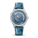 Patek Philippe Womenâ€™s Complication World-Time, 18k White Gold set with 89 diamonds (~1.03 ct.), 36mm, Ref# 7130G-016