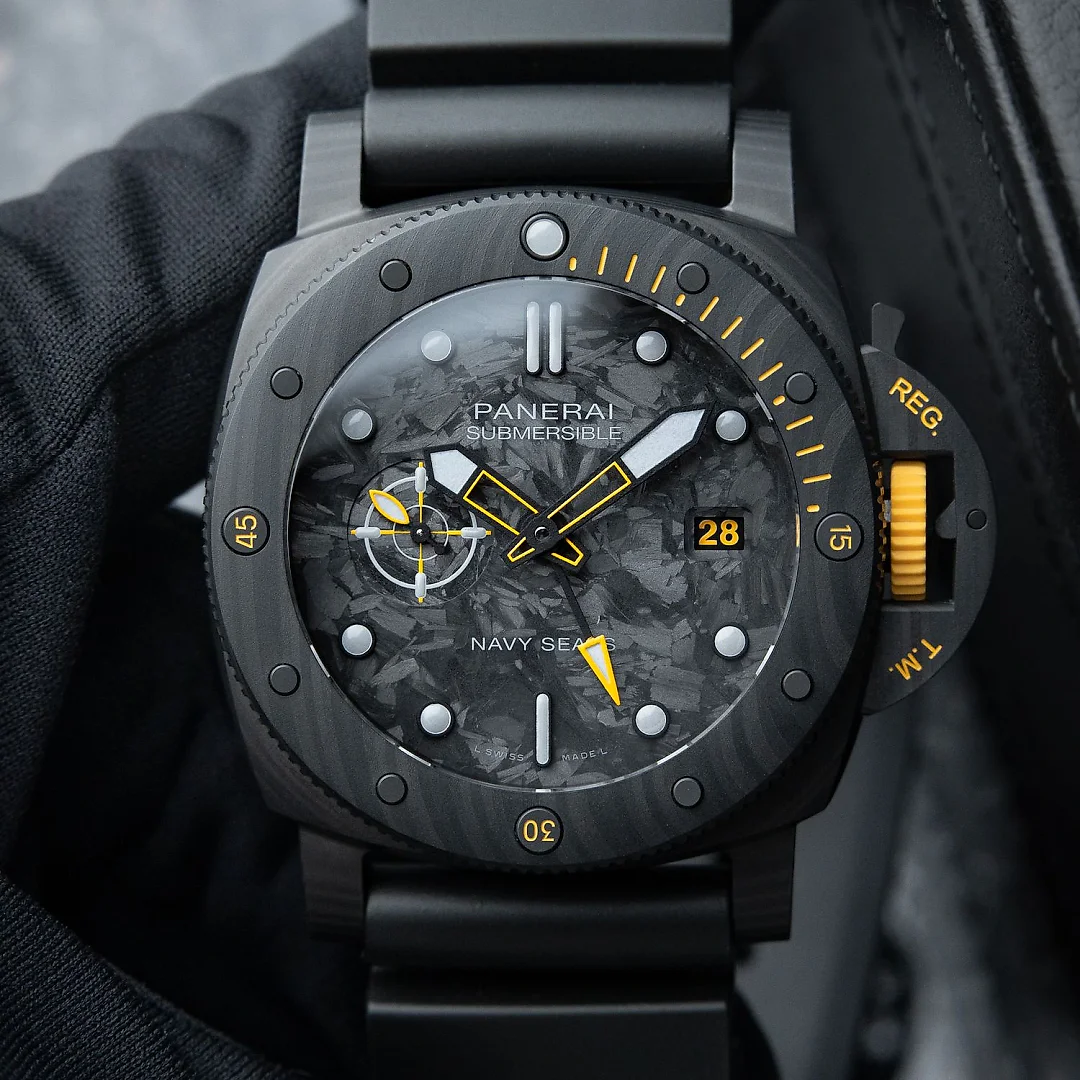 Panerai Submersible GMT Navy Seals Carbotech Black PAM01324