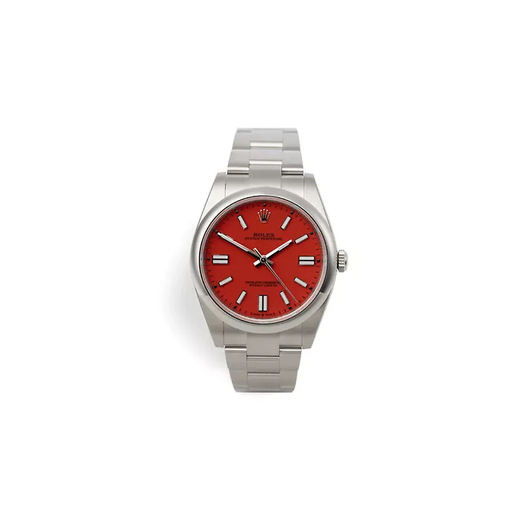 Rolex 124300 Oyster Perpetual 41 “Coral Red” “Brand New”