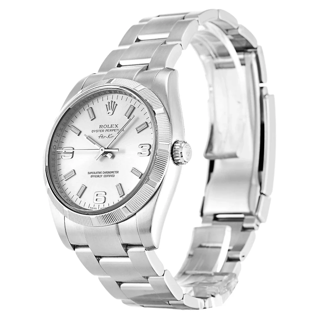 Rolex Air-King 34mm Dial Silver Ref.114210