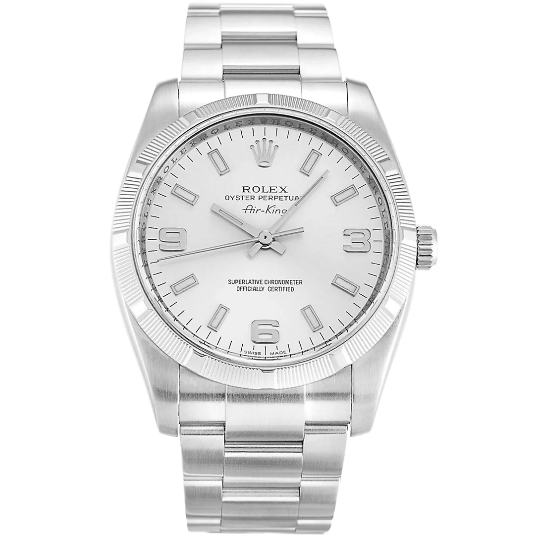 Rolex Air-King 34mm Dial Silver Ref.114210
