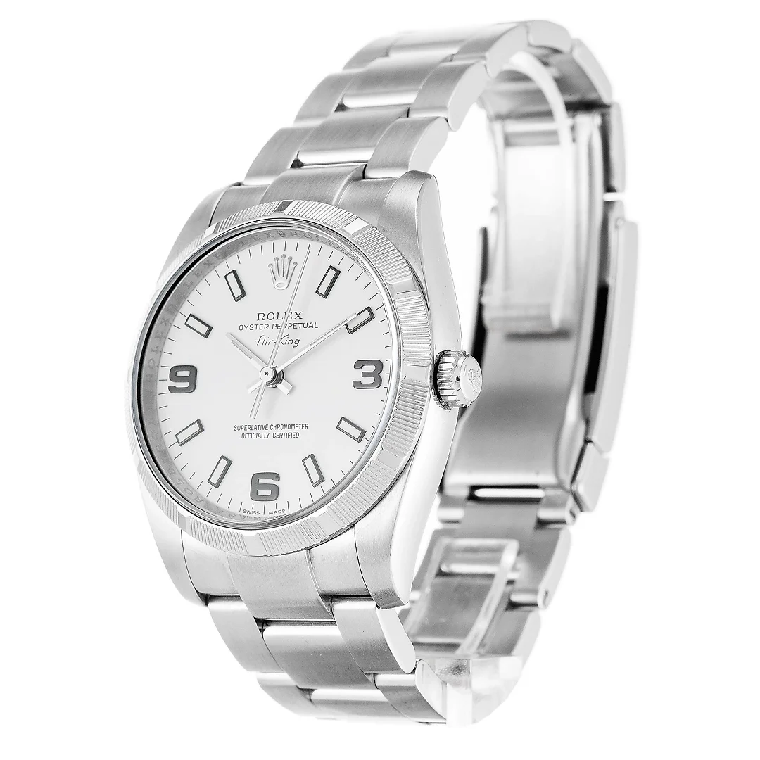 Rolex Air-King 34mm Dial White Ref.114210