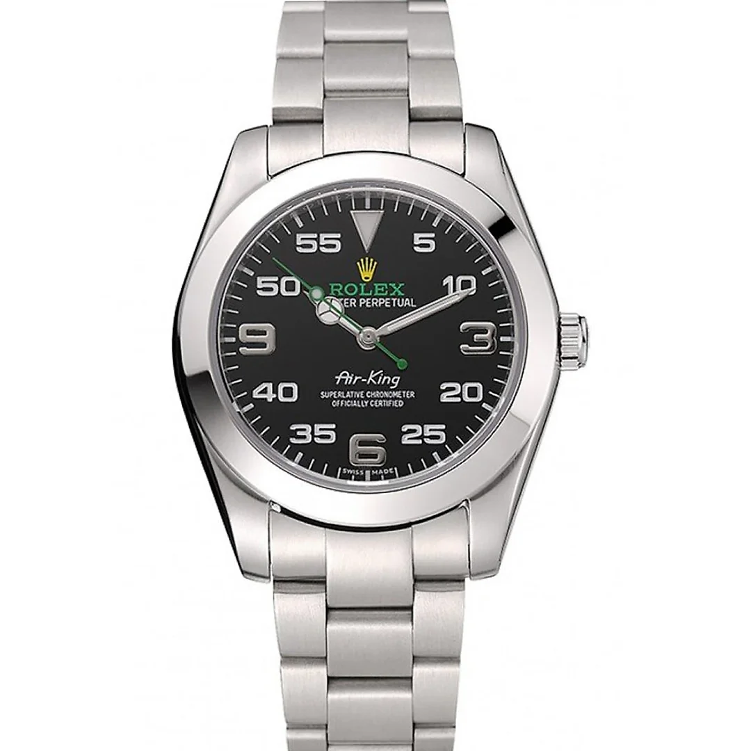 Rolex Air-King 38mm Dial Black Ref.1454020