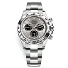 Rolex Cosmograph Daytona 116509 Steel and Black Oyster White Gold Mens Watch