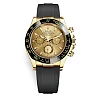 Rolex Cosmograph Daytona 116518LN Champagne Dial Oysterflex Yellow Gold Mens Watch