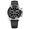 Rolex Cosmograph Daytona 116519LN Black Diamond Dial Oysterflex White Gold Mens Watch