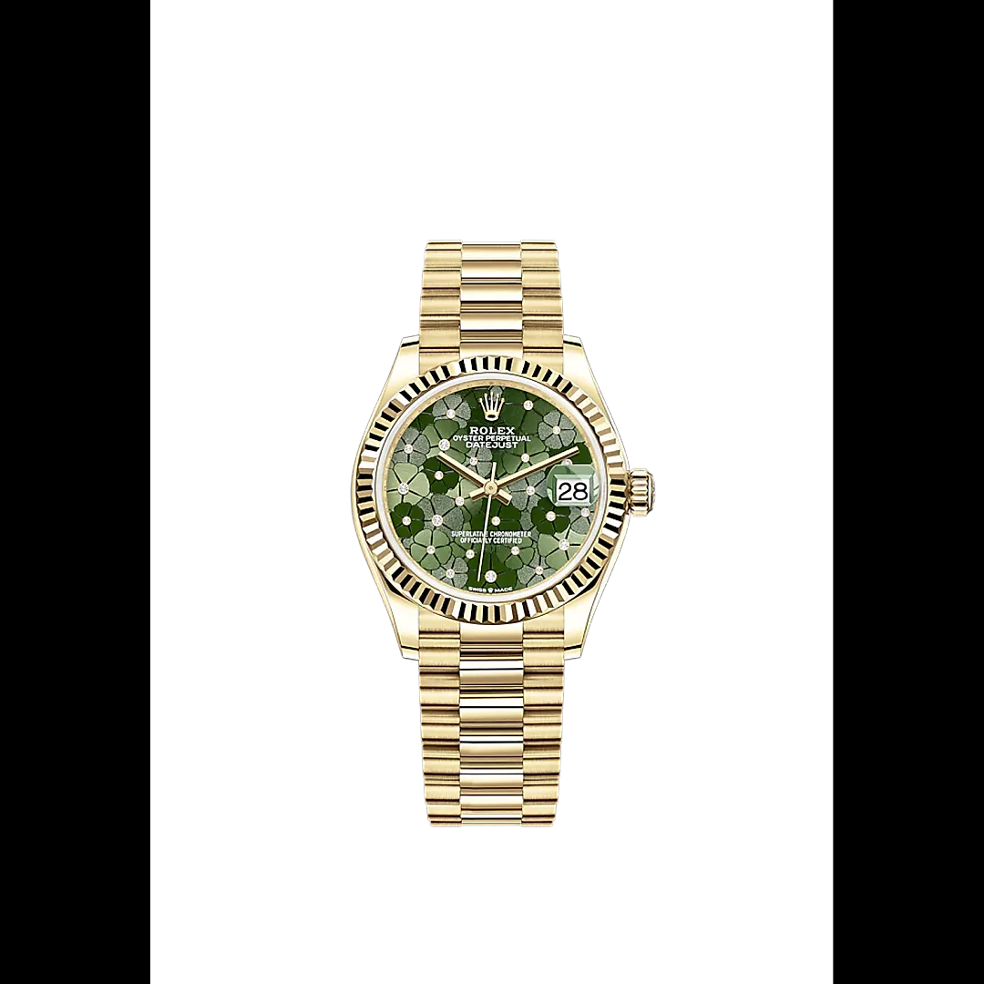 Rolex Datejust 31mm, 18k Yellow Gold and Diamonds, Ref# 278278-0046