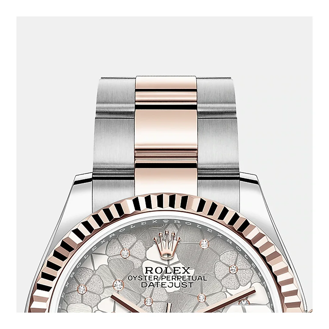 Rolex Datejust 31mm, Oystersteel and 18k Everose Gold and Diamonds, Ref# 278271-0031