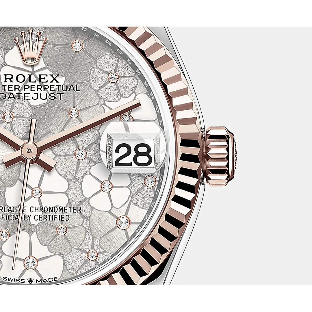 Rolex Datejust 31mm, Oystersteel and 18k Everose Gold and Diamonds, Ref# 278271-0032