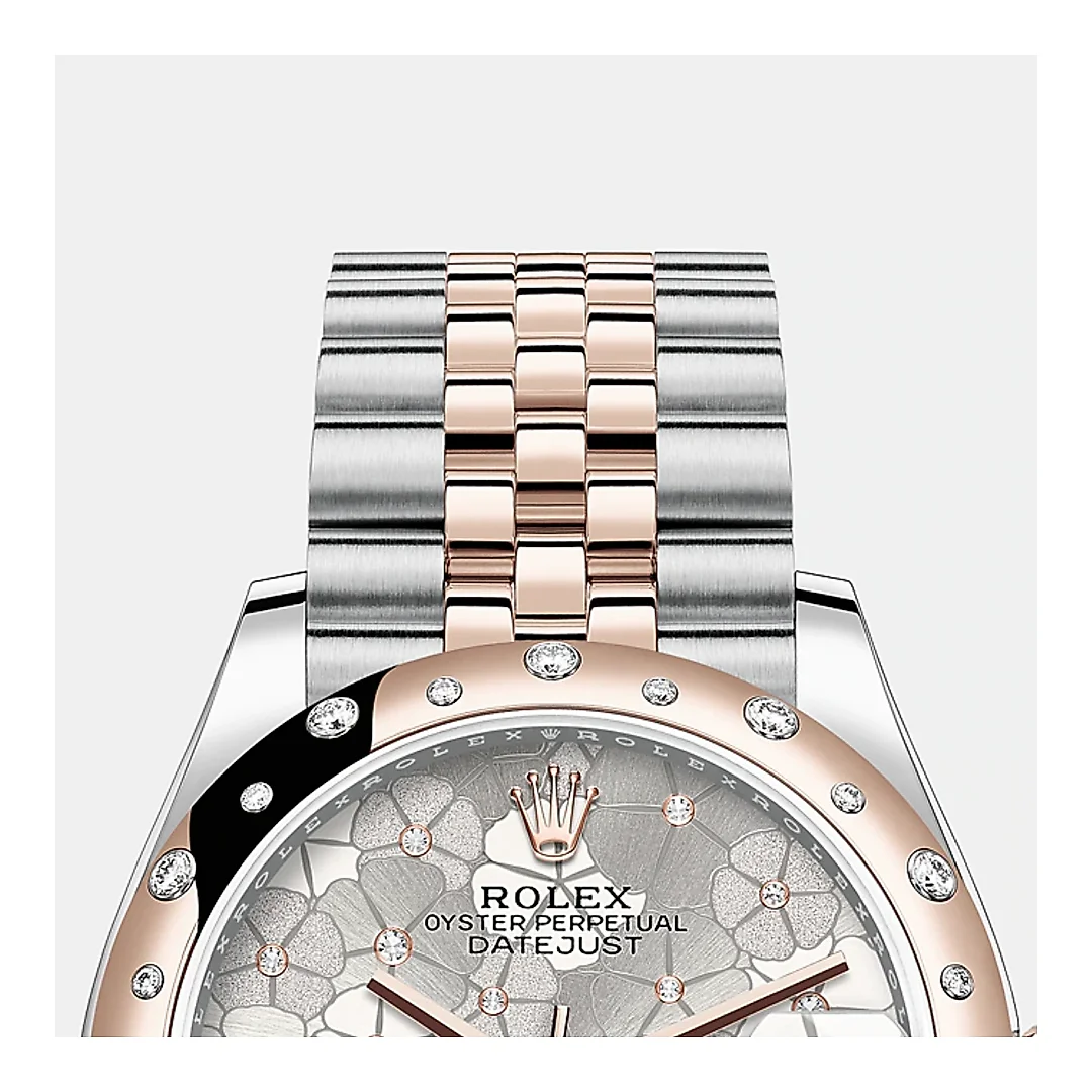 Rolex Datejust 31mm, Oystersteel and 18k Everose Gold with Diamonds, Ref# 278341rbr-0032