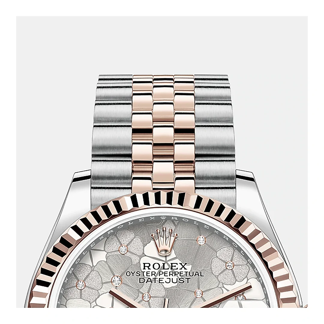 Rolex Datejust 31mm, Oystersteel and 18k Everose Gold and Diamonds, Ref# 278271-0032