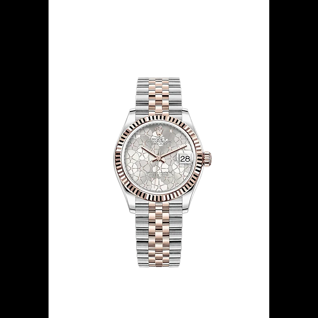Rolex Datejust 31mm, Oystersteel and 18k Everose Gold and Diamonds, Ref# 278271-0032