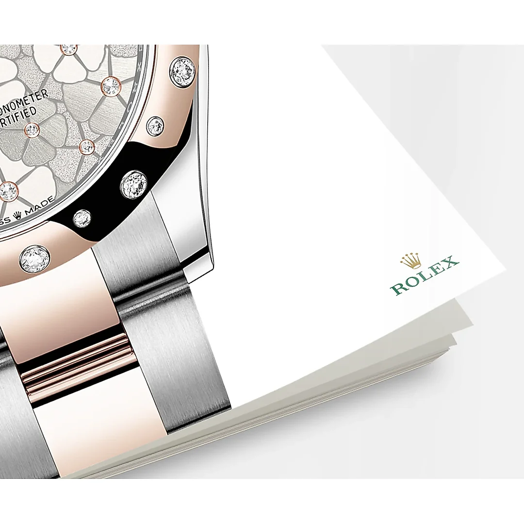 Rolex Datejust 31mm, Oystersteel and 18k Everose Gold with Diamonds, Ref# 278341rbr-0031