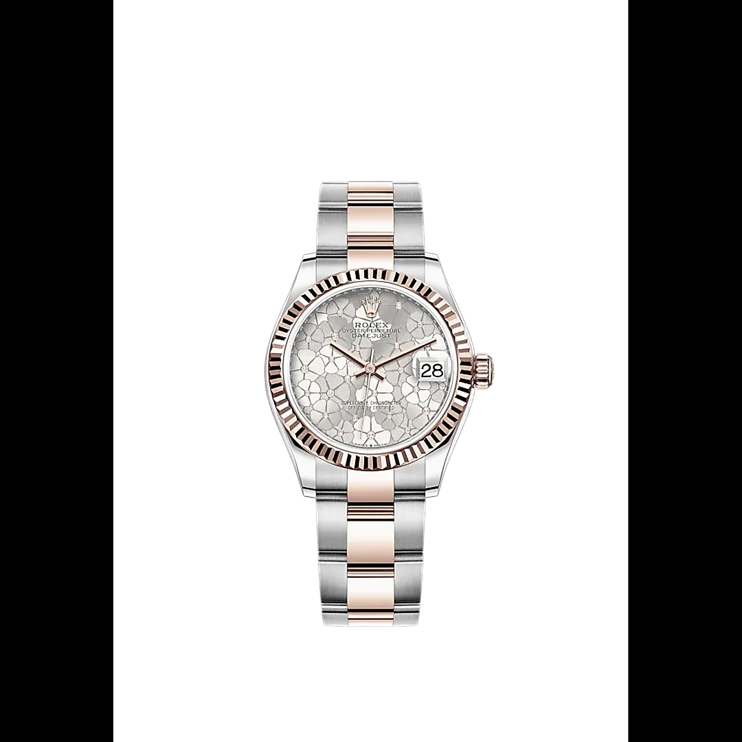 Rolex Datejust 31mm, Oystersteel and 18k Everose Gold and Diamonds, Ref# 278271-0031