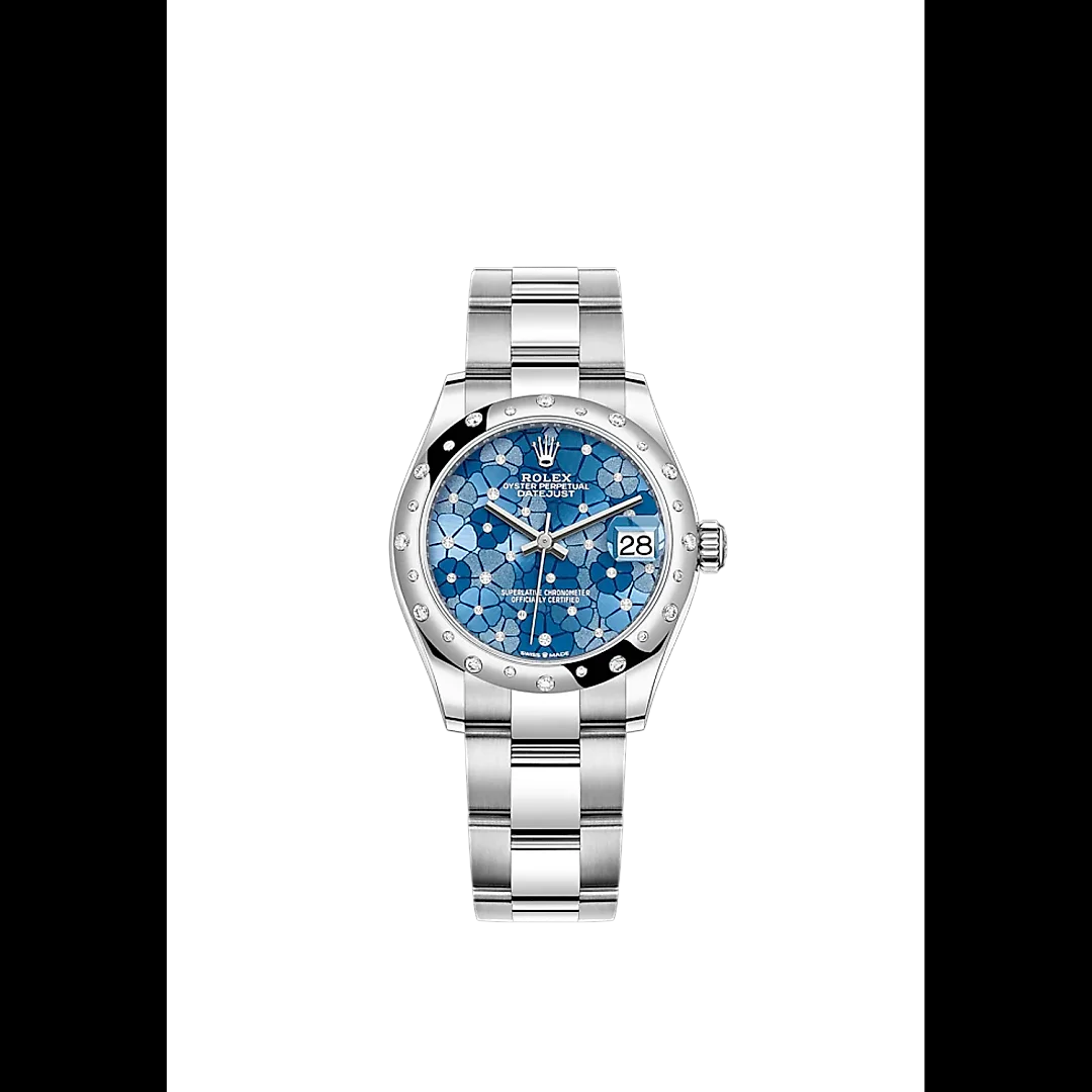 Rolex Datejust 31mm, Oystersteel and 18k White Gold with Diamonds, Ref# 278344rbr-0037
