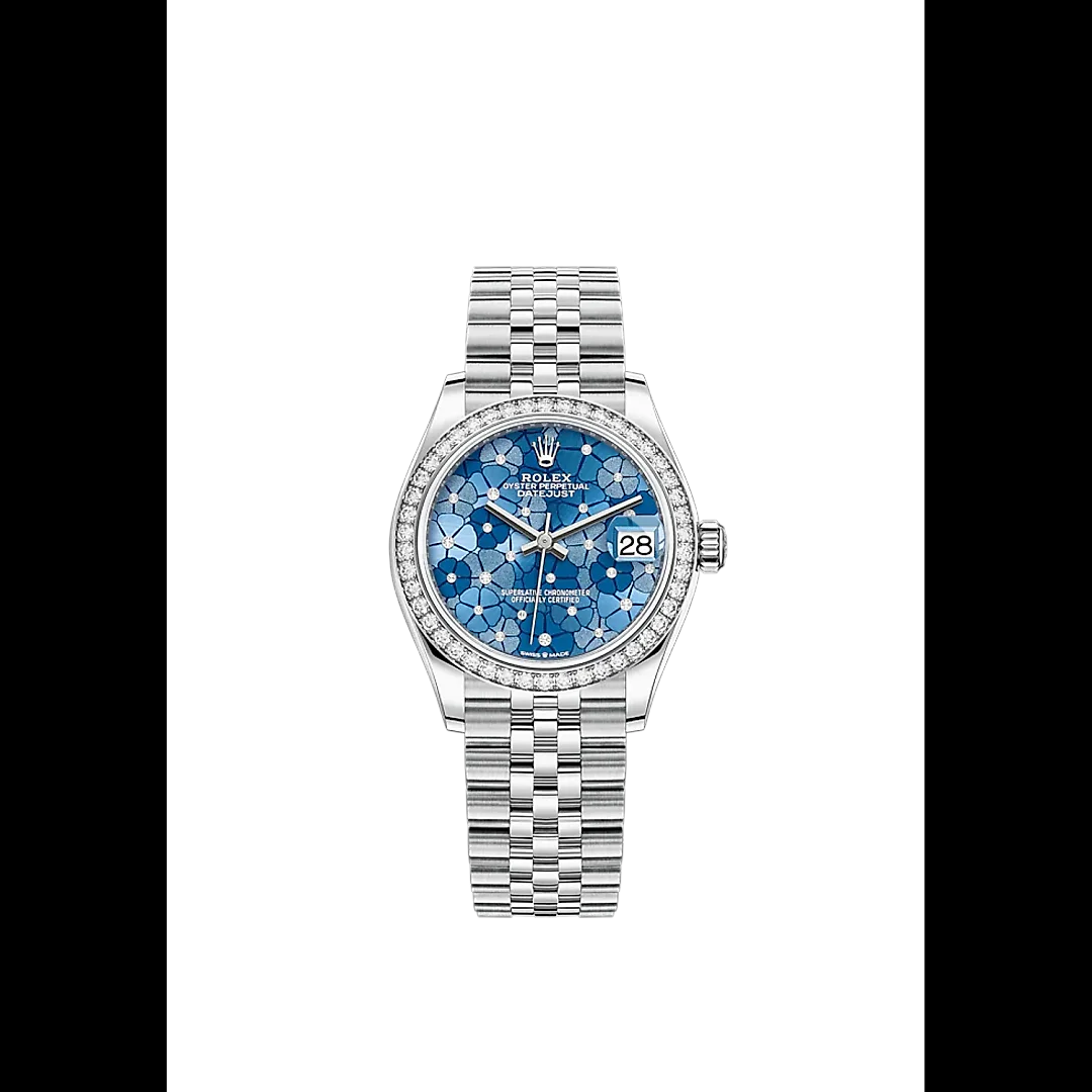 Rolex Datejust 31mm, Oystersteel and 18k White Gold with Diamonds, Ref# 278384rbr-0040