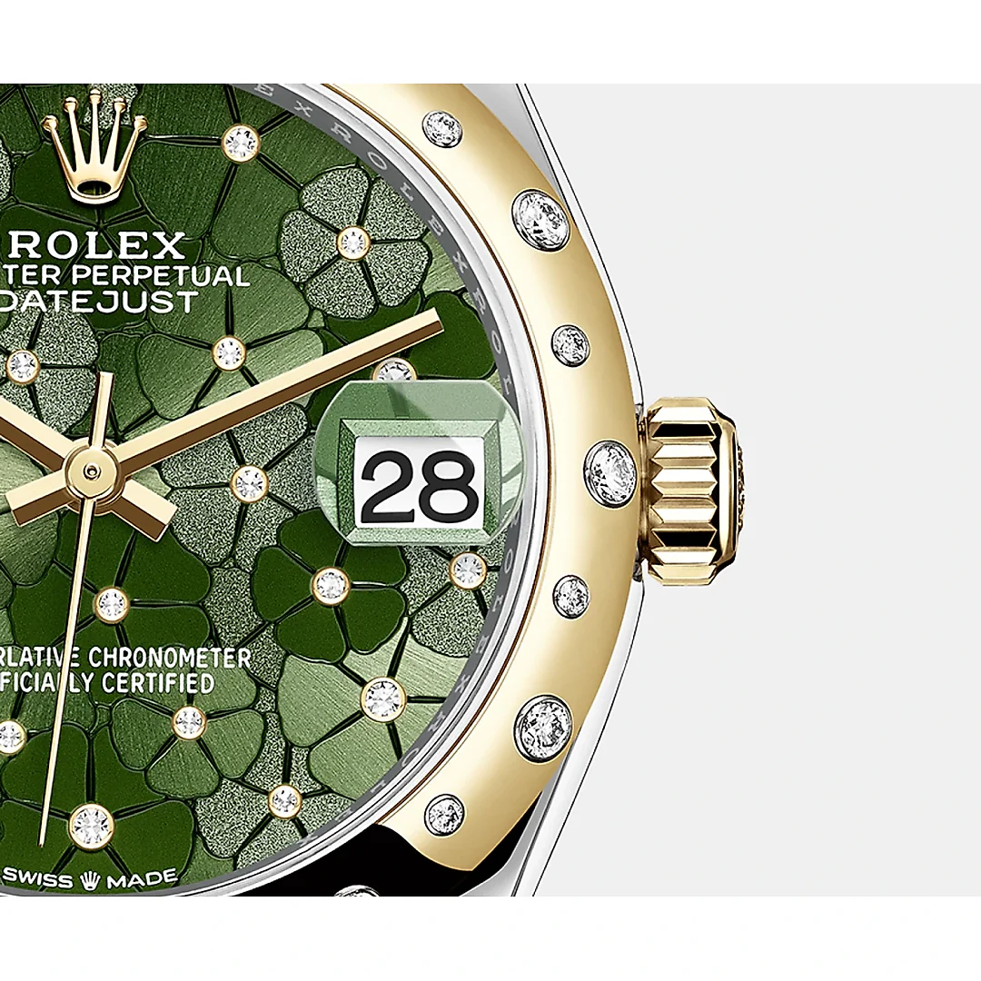 Rolex Datejust 31mm, Oystersteel and 18k Yellow Gold with Diamonds, Ref# 278343rbr-0031