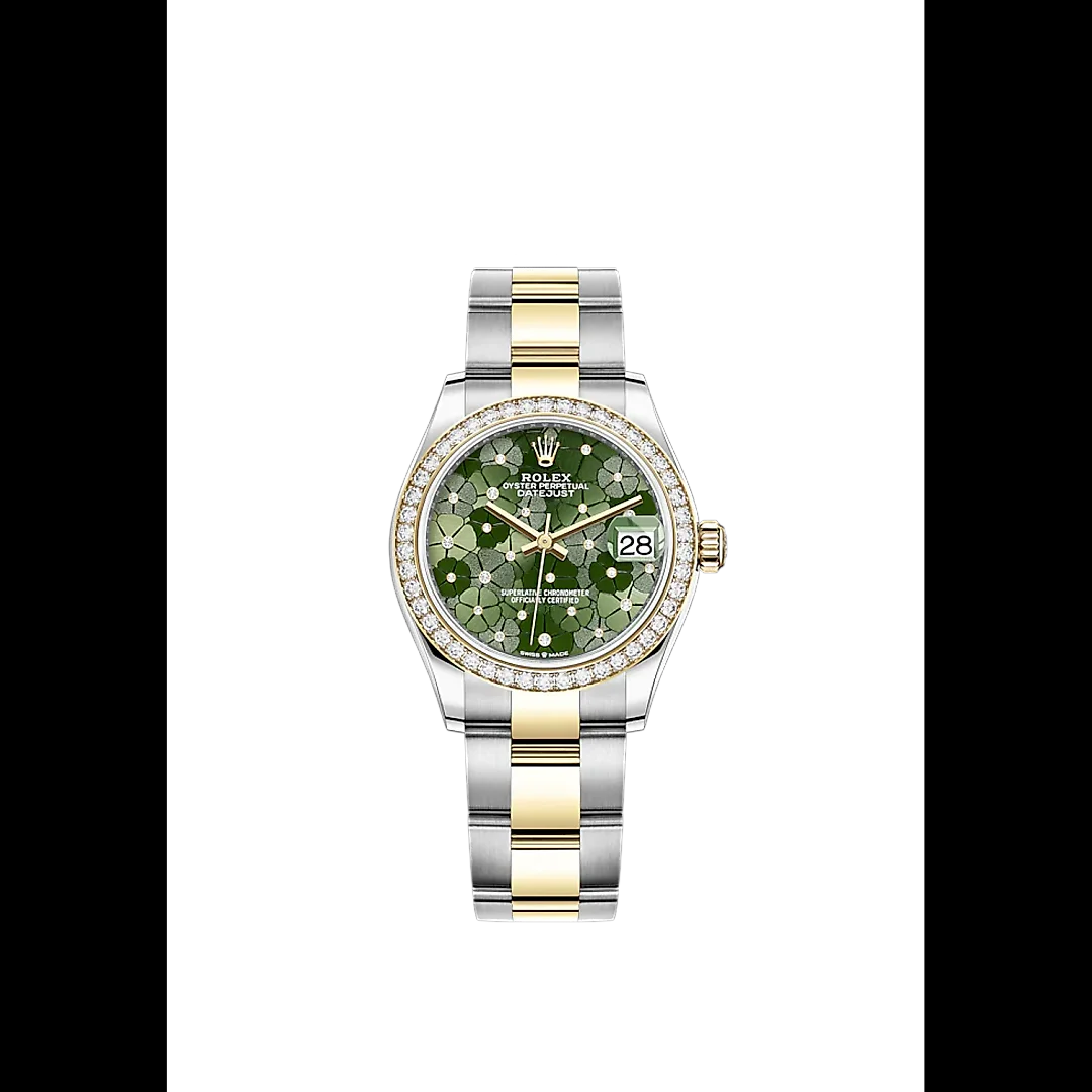 Rolex Datejust 31mm, Oystersteel and 18k Yellow Gold with Diamonds, Ref# 278383rbr-0031