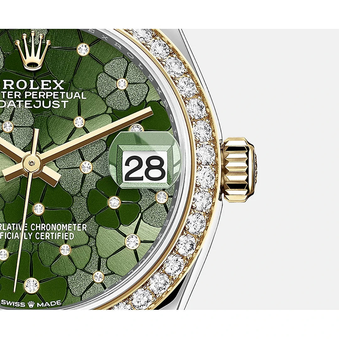 Rolex Datejust 31mm, Oystersteel and 18k Yellow Gold with Diamonds, Ref# 278383rbr-0032
