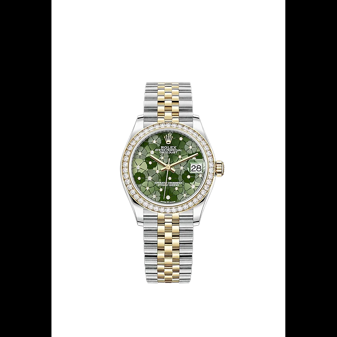 Rolex Datejust 31mm, Oystersteel and 18k Yellow Gold with Diamonds, Ref# 278383rbr-0032