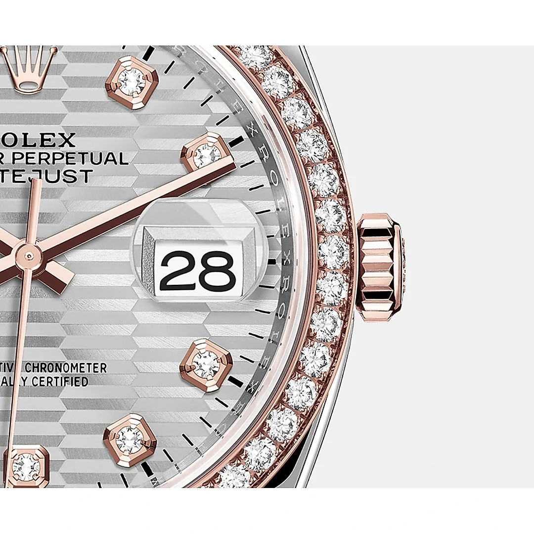 Rolex Datejust 36mm, Oystersteel and 18k Everose Gold, Ref# 126281rbr-0027
