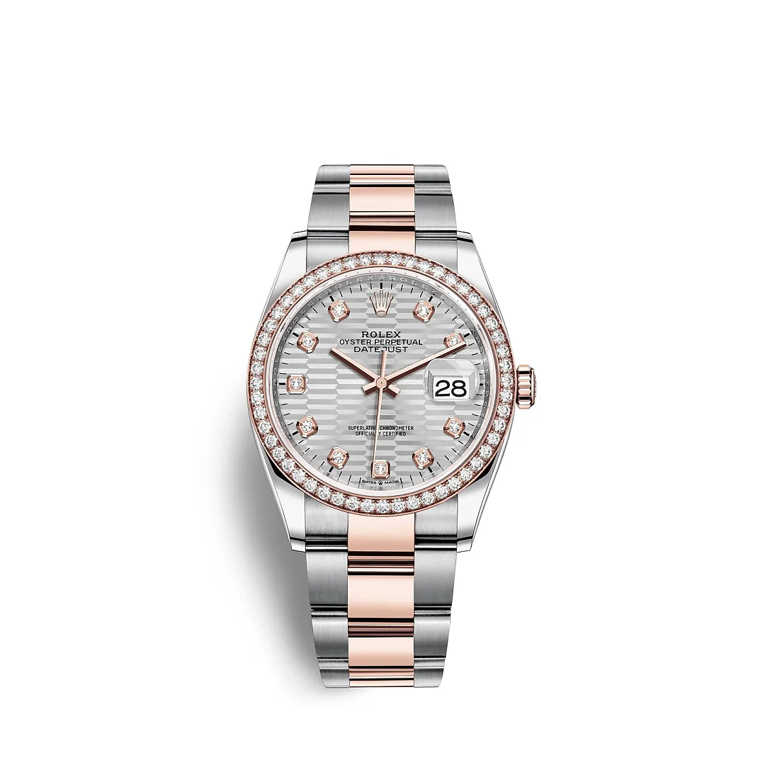 Rolex Datejust 36mm, Oystersteel and 18k Everose Gold, Ref# 126281rbr-0028