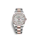 Rolex Datejust 36mm, Oystersteel and 18k Everose Gold, Ref# 126281rbr-0028