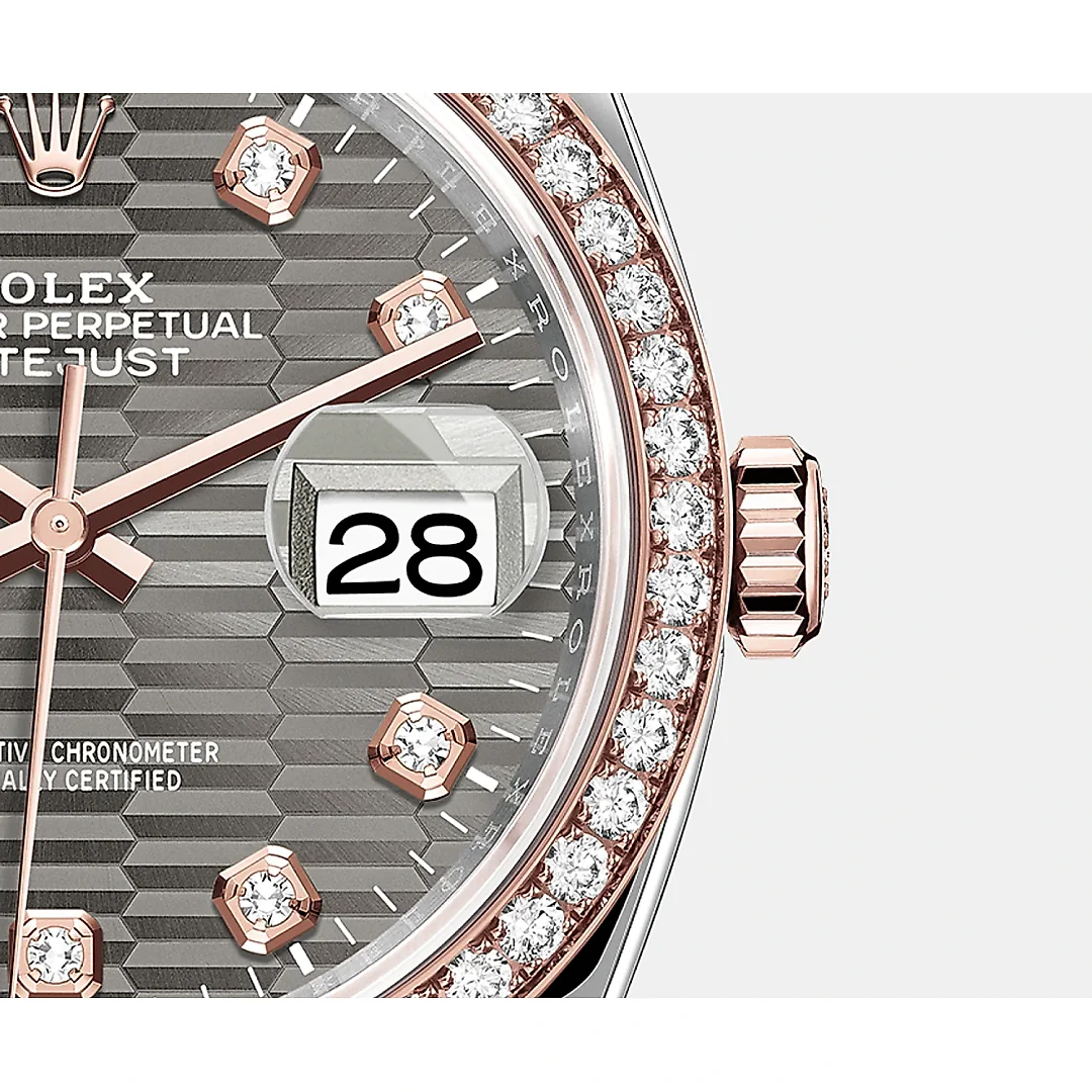 Rolex Datejust 36mm, Oystersteel and 18k Everose Gold, Ref# 126281rbr-0030