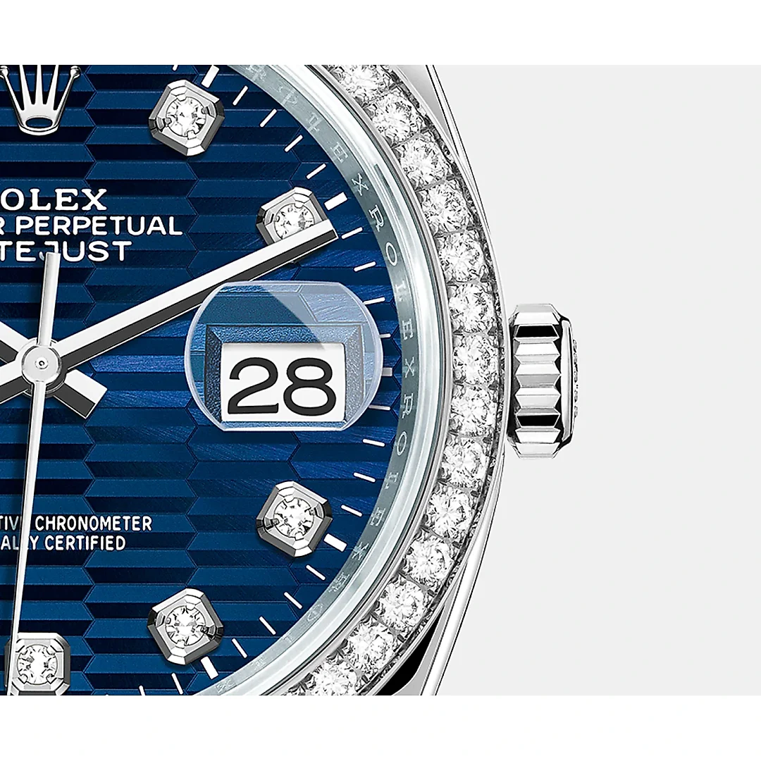 Rolex Datejust 36mm, Oystersteel and 18k White Gold, Ref# 126284rbr-0049