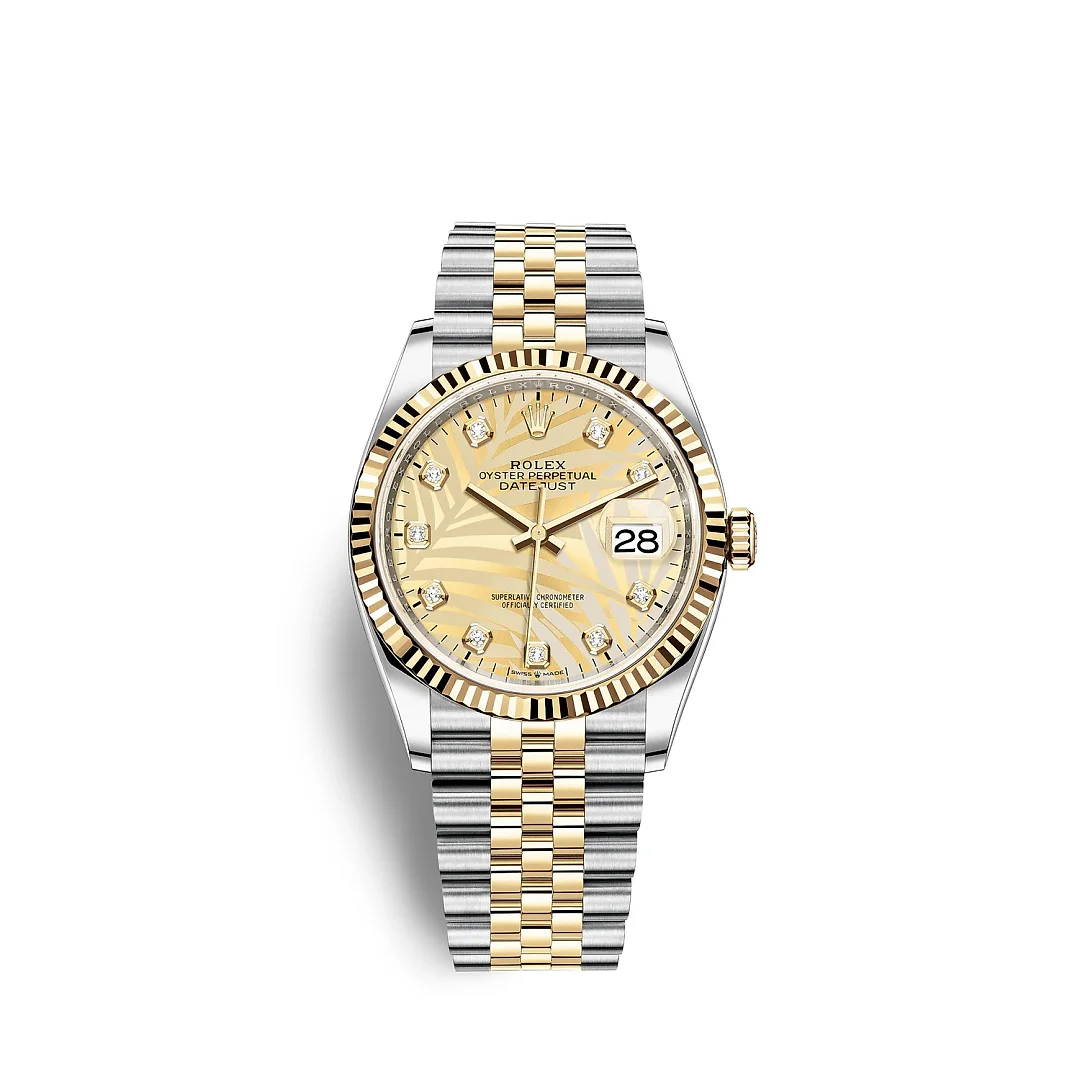 Rolex Datejust 36mm, Oystersteel and 18k Yellow Gold, Ref# 126233-0043