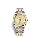 Rolex Datejust 36mm, Oystersteel and 18k Yellow Gold, Ref# 126203-0045
