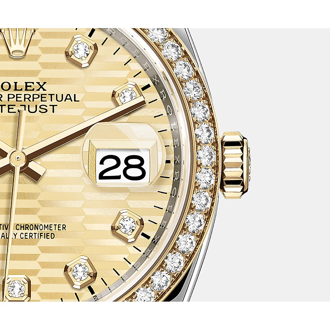 Rolex Datejust 36mm, Oystersteel and 18k Yellow Gold, Ref# 126283rbr-0031