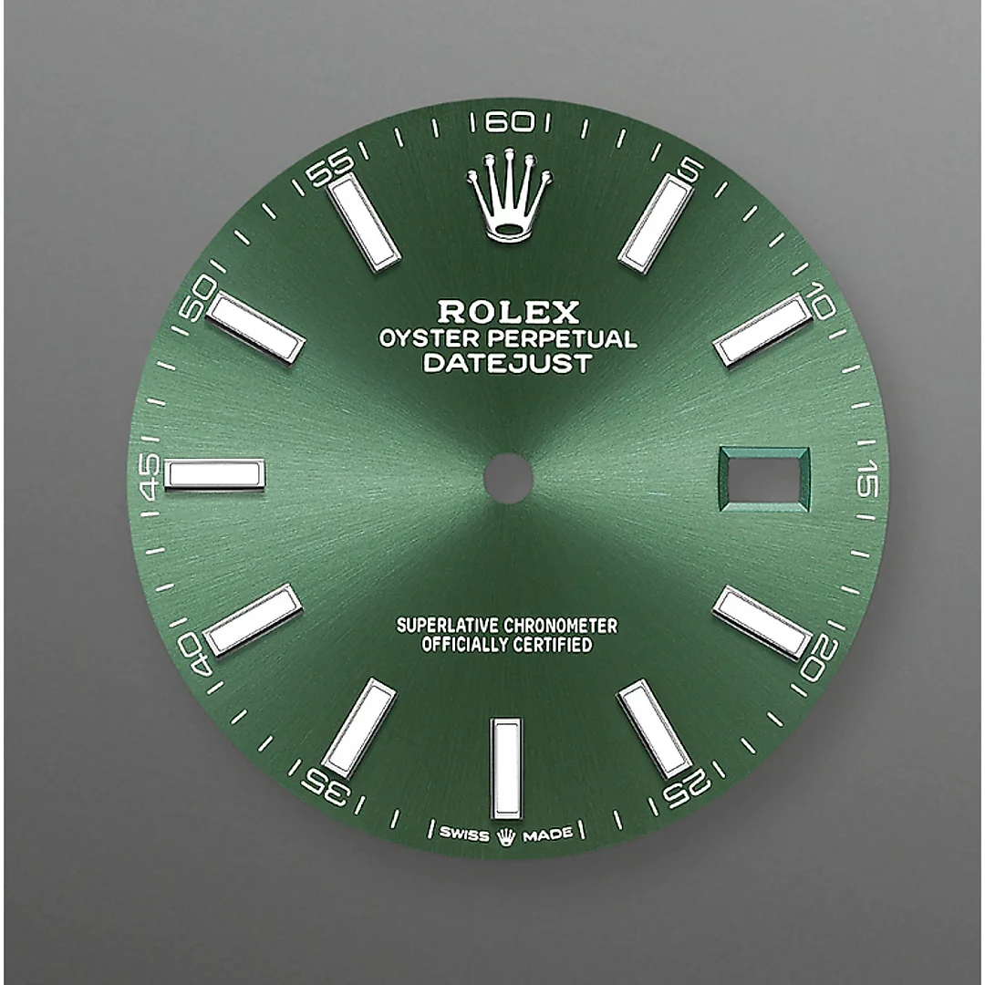 Rolex Datejust 41 Green Dial Oystersteel and White Gold Men’s Watch 126334