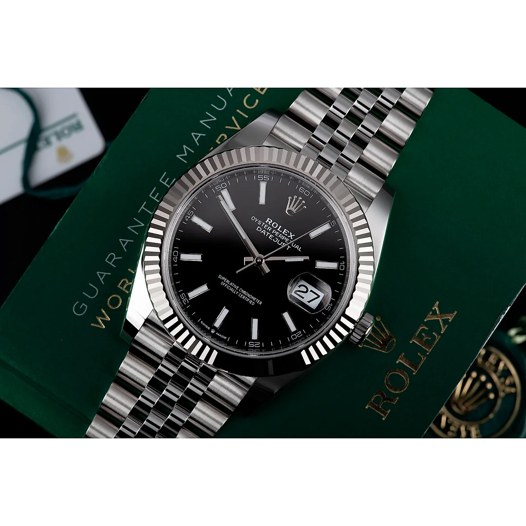 Rolex DATEJUST 41 Oyster, 41 mm, Oystersteel and white gold, M126334-0018