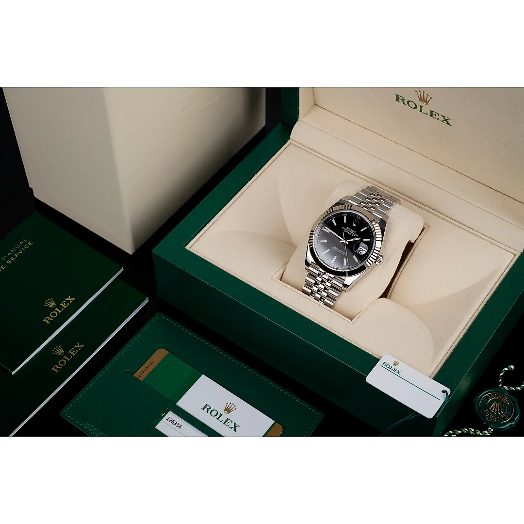 Rolex DATEJUST 41 Oyster, 41 mm, Oystersteel and white gold, M126334-0018
