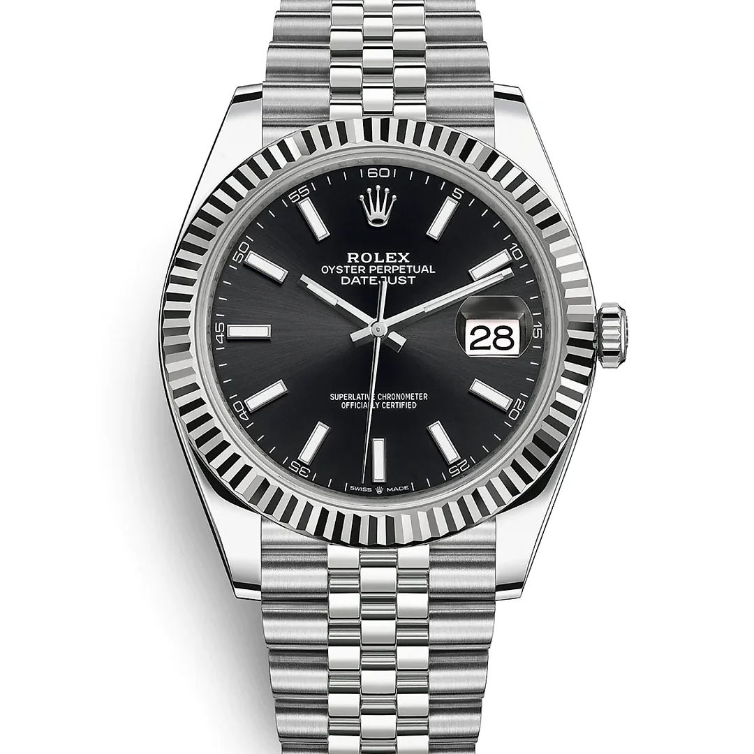 Rolex DATEJUST 41 Oyster, 41 mm, Oystersteel and white gold, M126334-0018