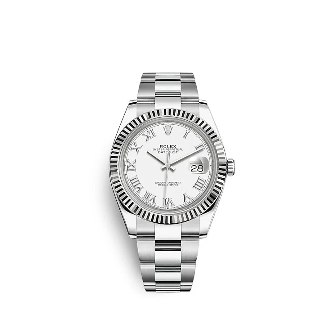 Rolex Datejust 41 Oystersteel and white gold Ref# 126334-0023