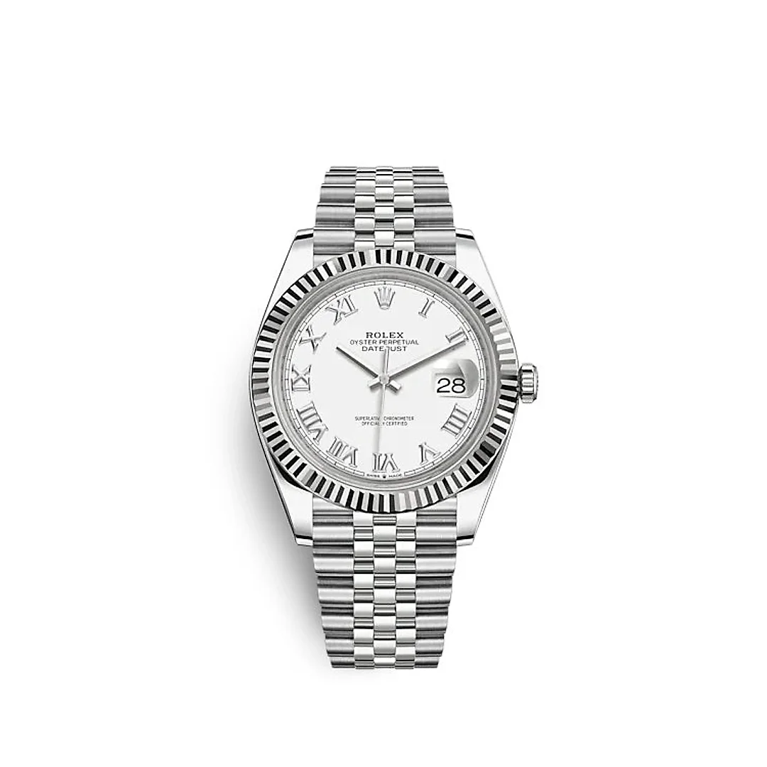 Rolex Datejust 41 Oystersteel and white gold Ref# 126334-0024