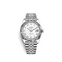 Rolex Datejust 41 Oystersteel and white gold Ref# 126334-0024