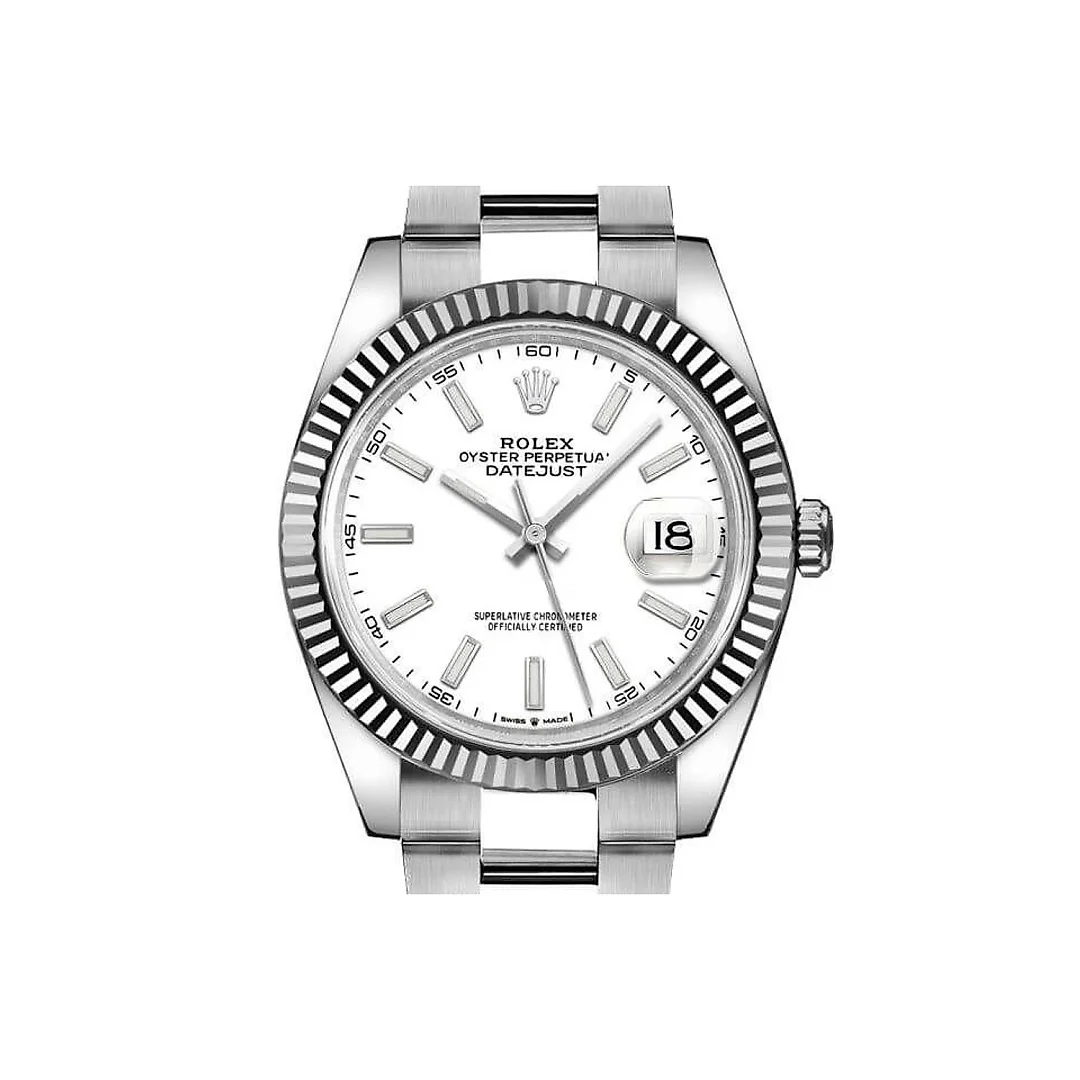 Rolex Datejust 41 White Dial Gold & Steel Men’s Watch M126334-0009