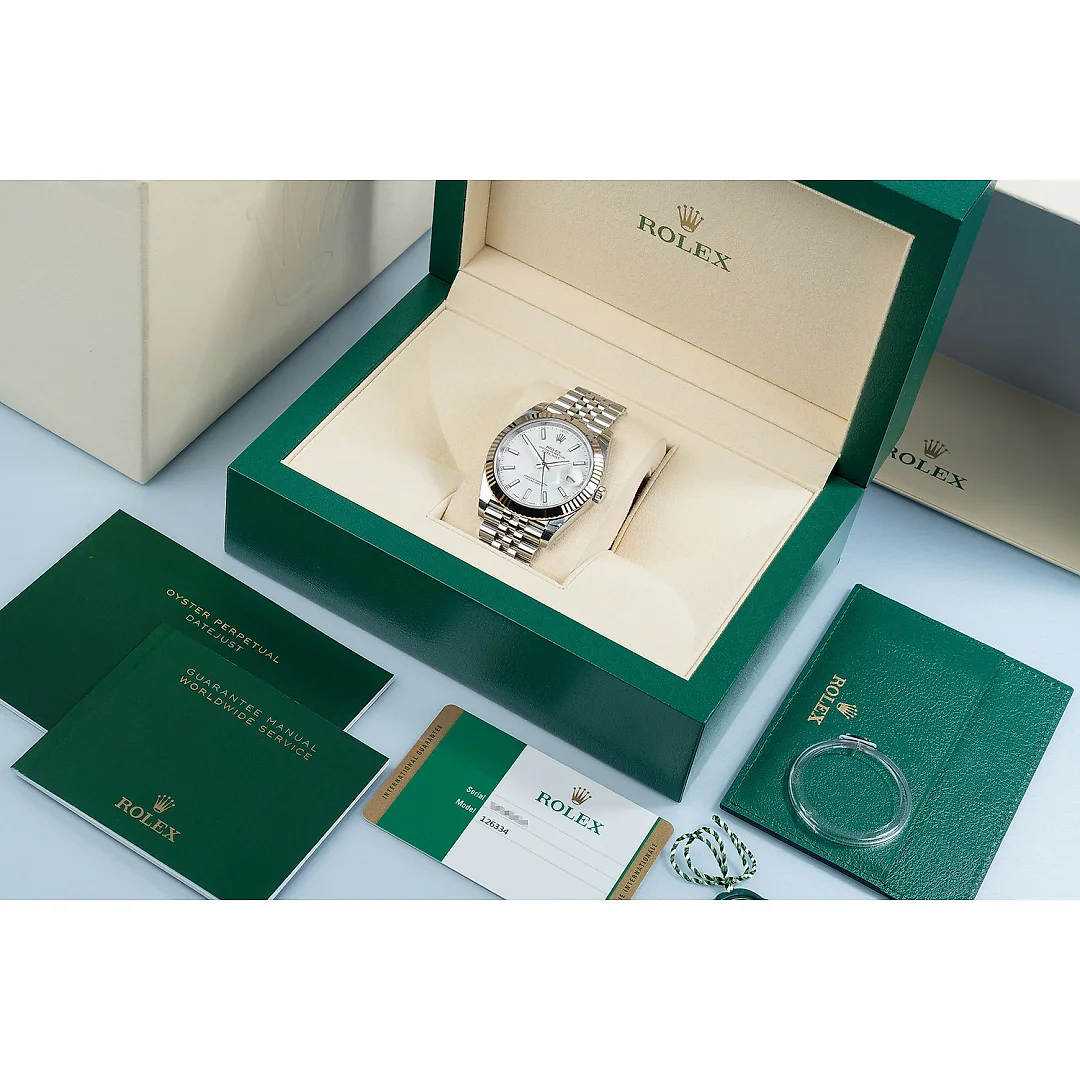 Rolex Datejust 41 White Dial Gold & Steel Men’s Watch M126334-0009