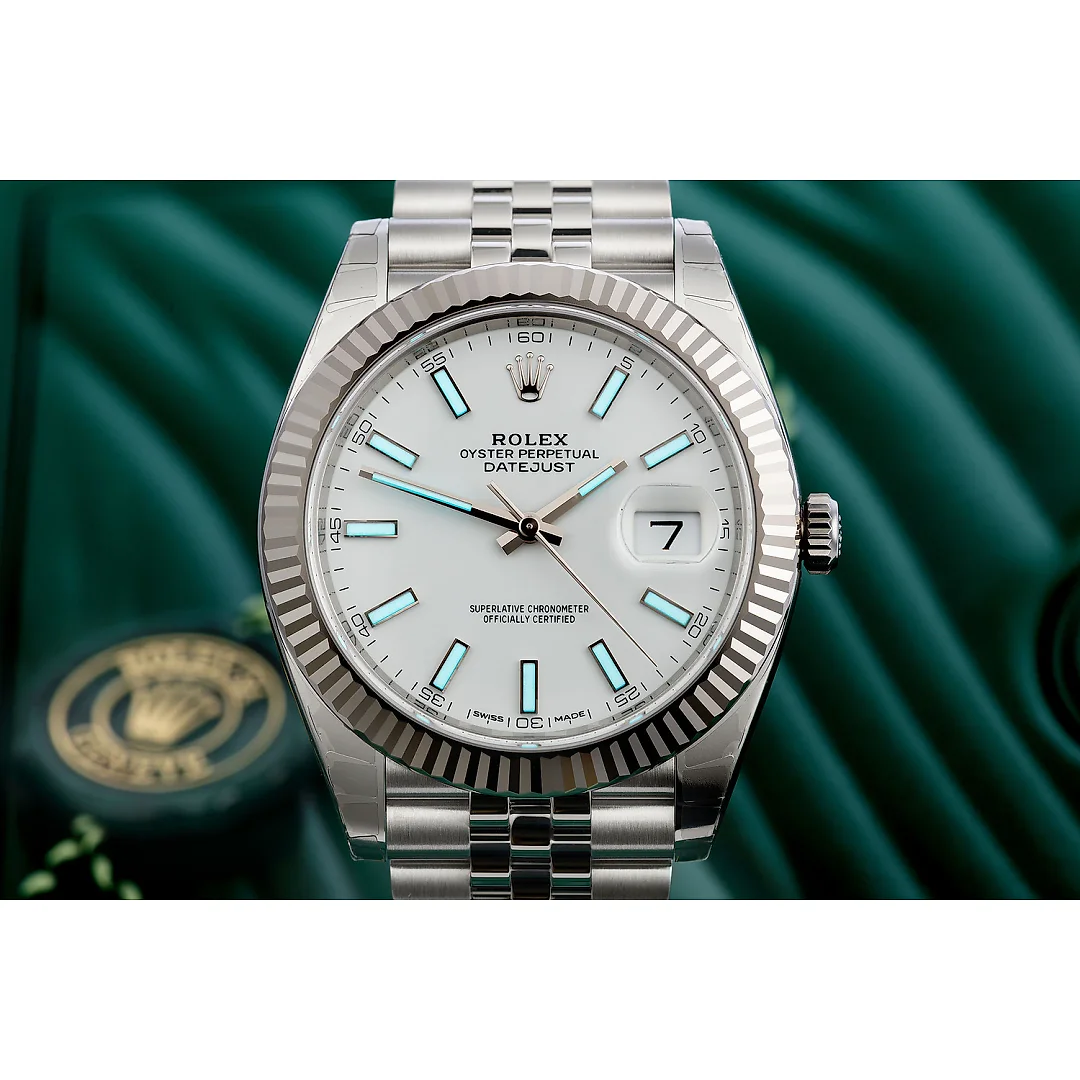 Rolex Datejust 41 White Dial Gold & Steel Men’s Watch M126334-0009