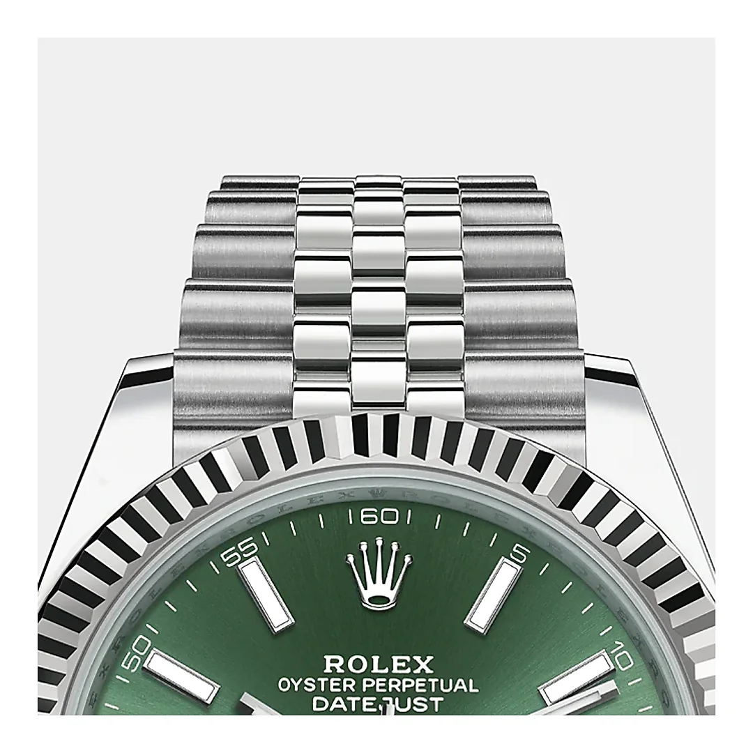 Rolex Datejust 41mm, Oystersteel and 18k White Gold, Ref# 126334-0028