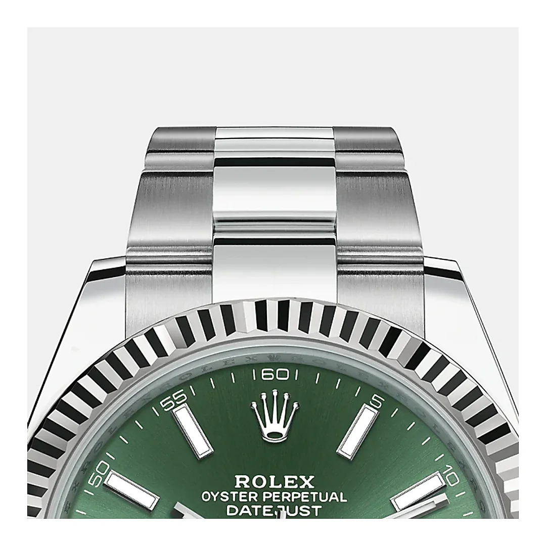 Rolex Datejust 41mm, Oystersteel and 18k White Gold, Ref# 126334-0027