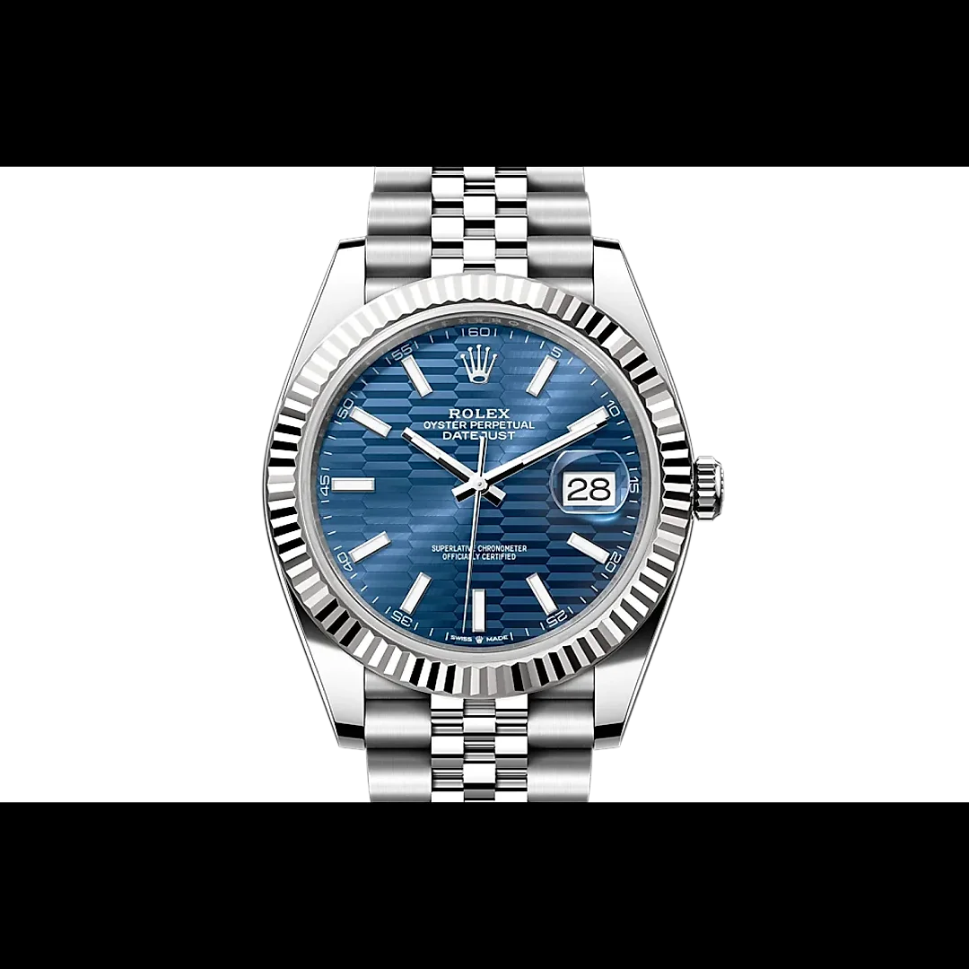 Rolex Datejust M126334-0002 Oyster, 41 mm, Oystersteel and White Gold