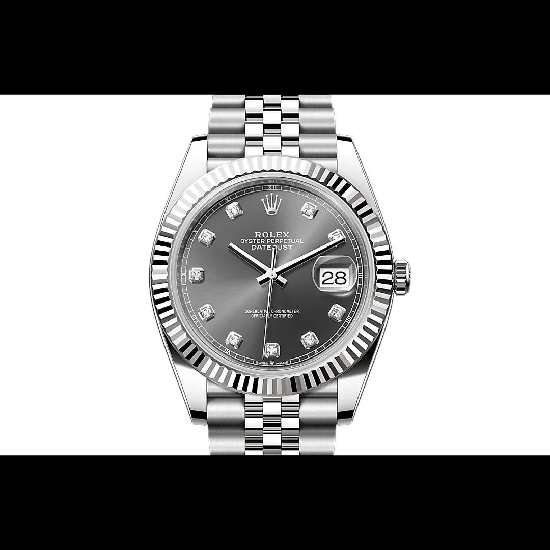 ROLEX Datejust M126334-0006 Oyster, 41 mm, Oystersteel and white gold