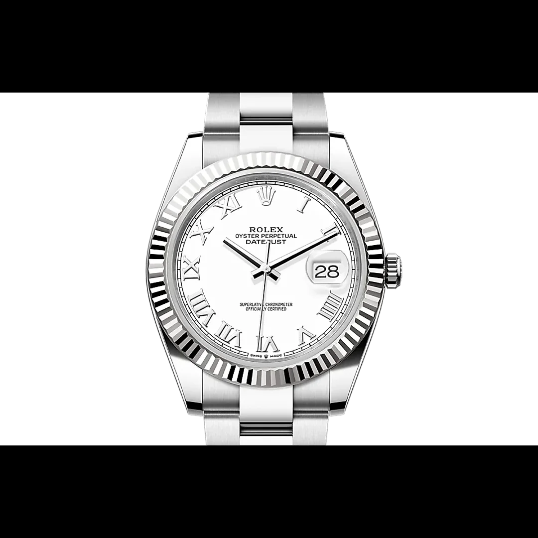 Rolex Datejust M126334-0023 Oyster, 41 mm, Oystersteel and white gold