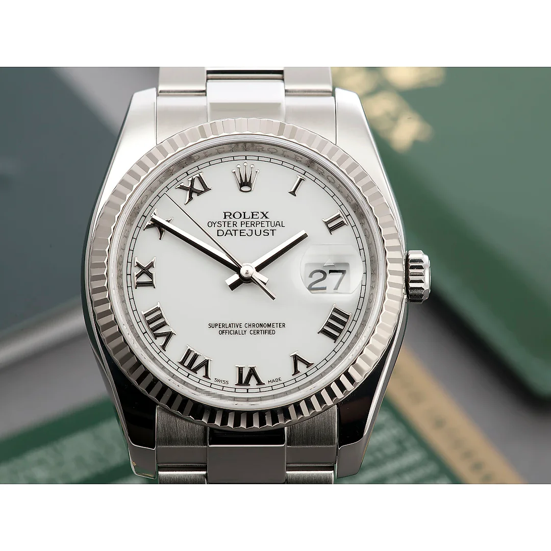 Rolex Datejust M126334-0023 Oyster, 41 mm, Oystersteel and white gold