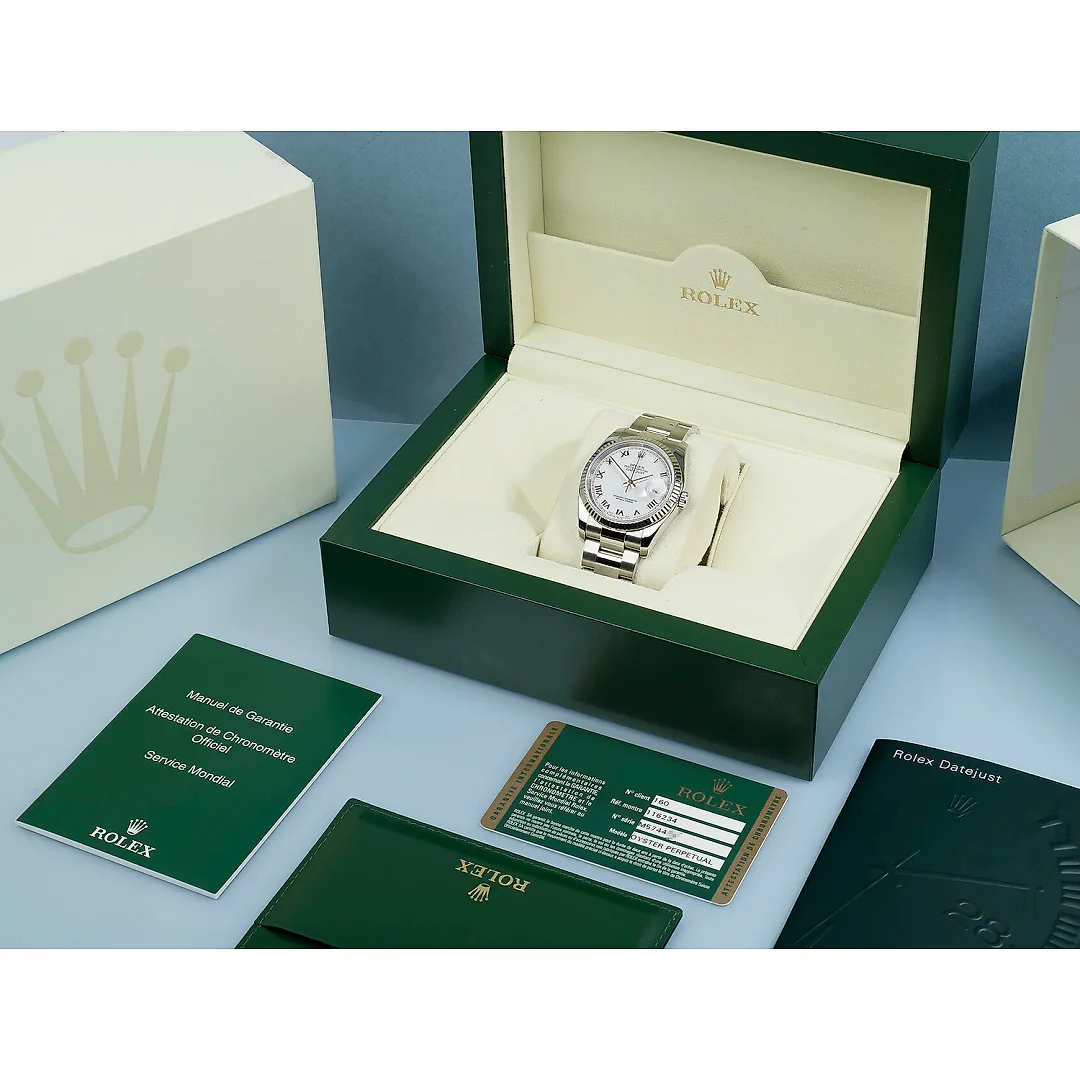 Rolex Datejust M126334-0023 Oyster, 41 mm, Oystersteel and white gold